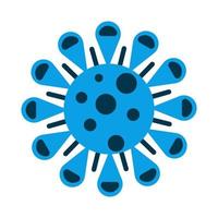 icoon van een virus dat is endemisch logo vector