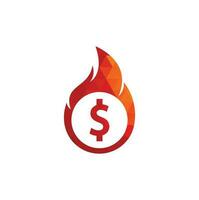 brand geld logo ontwerp sjabloon. geld brand logo sjabloon. vector