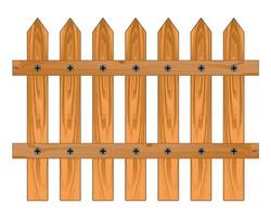 houten scherp hek voor hekwerk gebied vector