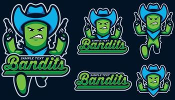 bandiet team mascotte vector