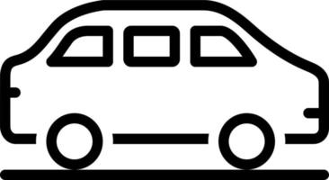 lijnpictogram voor auto vector