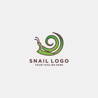 slak logo icoon ontwerp sjabloon vlak vector