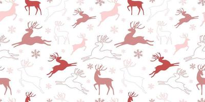 winter en Kerstmis themed naadloos patroon vector