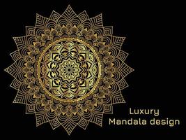 luxe mandala-ontwerp vector