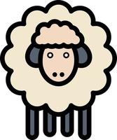 Pasen lam schapen voorjaar bedrijf logo sjabloon vlak kleur vector