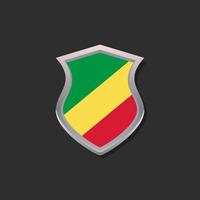 illustratie van Congo vlag sjabloon vector