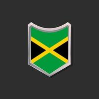 illustratie van Jamaica vlag sjabloon vector