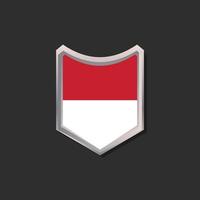 illustratie van Indonesië vlag sjabloon vector