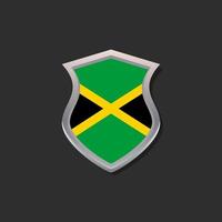 illustratie van Jamaica vlag sjabloon vector