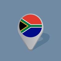 illustratie van zuiden Afrika vlag sjabloon vector