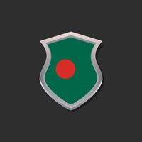 illustratie van Bangladesh vlag sjabloon vector