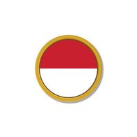 illustratie van Indonesië vlag sjabloon vector