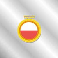 illustratie van Polen vlag sjabloon vector