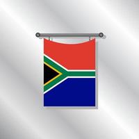 illustratie van zuiden Afrika vlag sjabloon vector