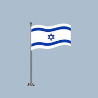 illustratie van Israël vlag sjabloon vector