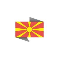 illustratie van Macedonië vlag sjabloon vector