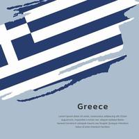 illustratie van Griekenland vlag sjabloon vector