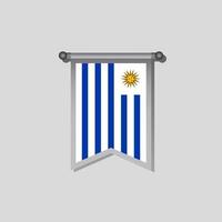 illustratie van Uruguay vlag sjabloon vector