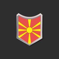 illustratie van Macedonië vlag sjabloon vector