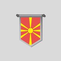 illustratie van Macedonië vlag sjabloon vector