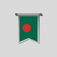 illustratie van Bangladesh vlag sjabloon vector