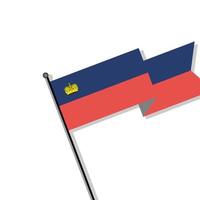 illustratie van Liechtenstein vlag sjabloon vector