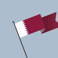 illustratie van qatar vlag sjabloon vector