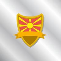 illustratie van Macedonië vlag sjabloon vector