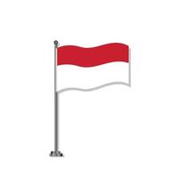 illustratie van Indonesië vlag sjabloon vector