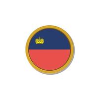 illustratie van Liechtenstein vlag sjabloon vector