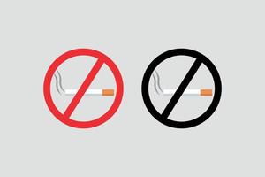 Nee roken Oppervlakte icoon ontwerp. vector