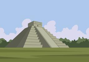 Piramide Maya Gratis Vector
