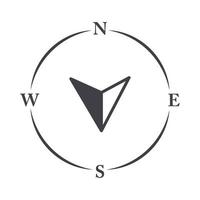 kompas roos navigatie cartografie ontdekking uitrusting lijn ontwerp icoon vector