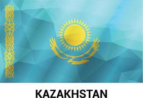 Kazachstan vlag ontwerp vector