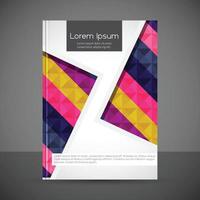 brochure ontwerp met abstract patroon achtergrond vector
