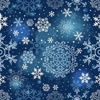 mooi naadloos patroon van sneeuwvlokken achtergrond vector