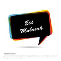 eid mubarak deisgn met typografie en creatief deisgn vector