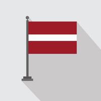 land vlag met creatief ontwerp vector