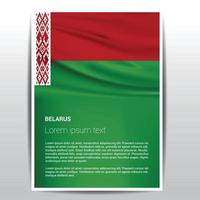 Wit-Rusland vlag ontwerp vector