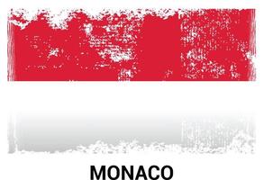 Monaco vlaggen ontwerp vector