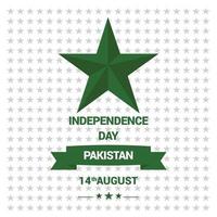 Pakistan onafhankelijkheid dag kaart vector