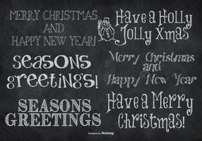 Leuke Hand Getekende Stijl Christmas Lettering vector