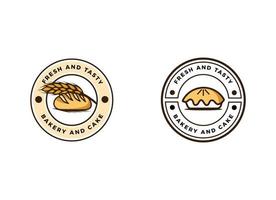 vers brood en bakkerij logo ontwerp concept. croissant bakkerij logo vector