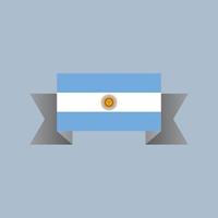 illustratie van Argentinië vlag sjabloon vector