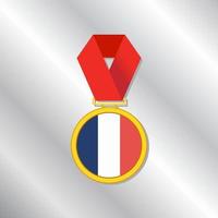 illustratie van Frankrijk vlag sjabloon vector