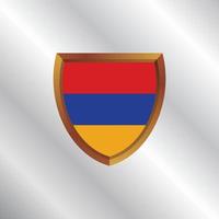 illustratie van Armenië vlag sjabloon vector