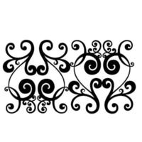 vector damast vintage barokke scroll ornament swirl. Victoriaanse monogram heraldische schild werveling. retro bloemen blad patroon grens gebladerte antieke acanthus kalligrafie gegraveerde tatoeage. naadloos patroon