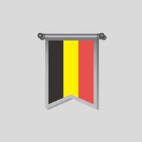 illustratie van belgie vlag sjabloon vector