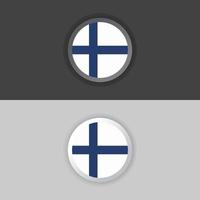 illustratie van Finland vlag sjabloon vector