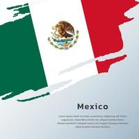 illustratie van Mexico vlag sjabloon vector